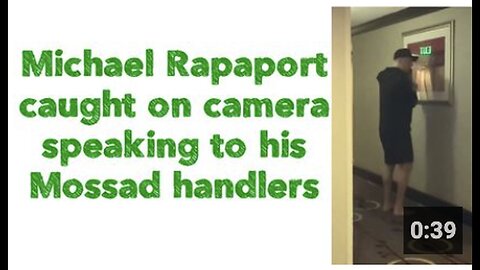 "Michael Rapaport Spotted in Candid Conversation with Mossad Handlers on Camera"