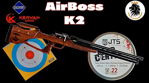 Kervan Arms Airboss K2 in 5.5cal test at 55 yards JTS Dead Center 21. 53 gn pellets