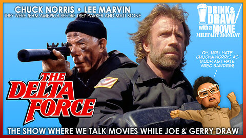 Military Vets and Friends Discuss The Cult Classic DELTA FORCE (1986) While Drawing