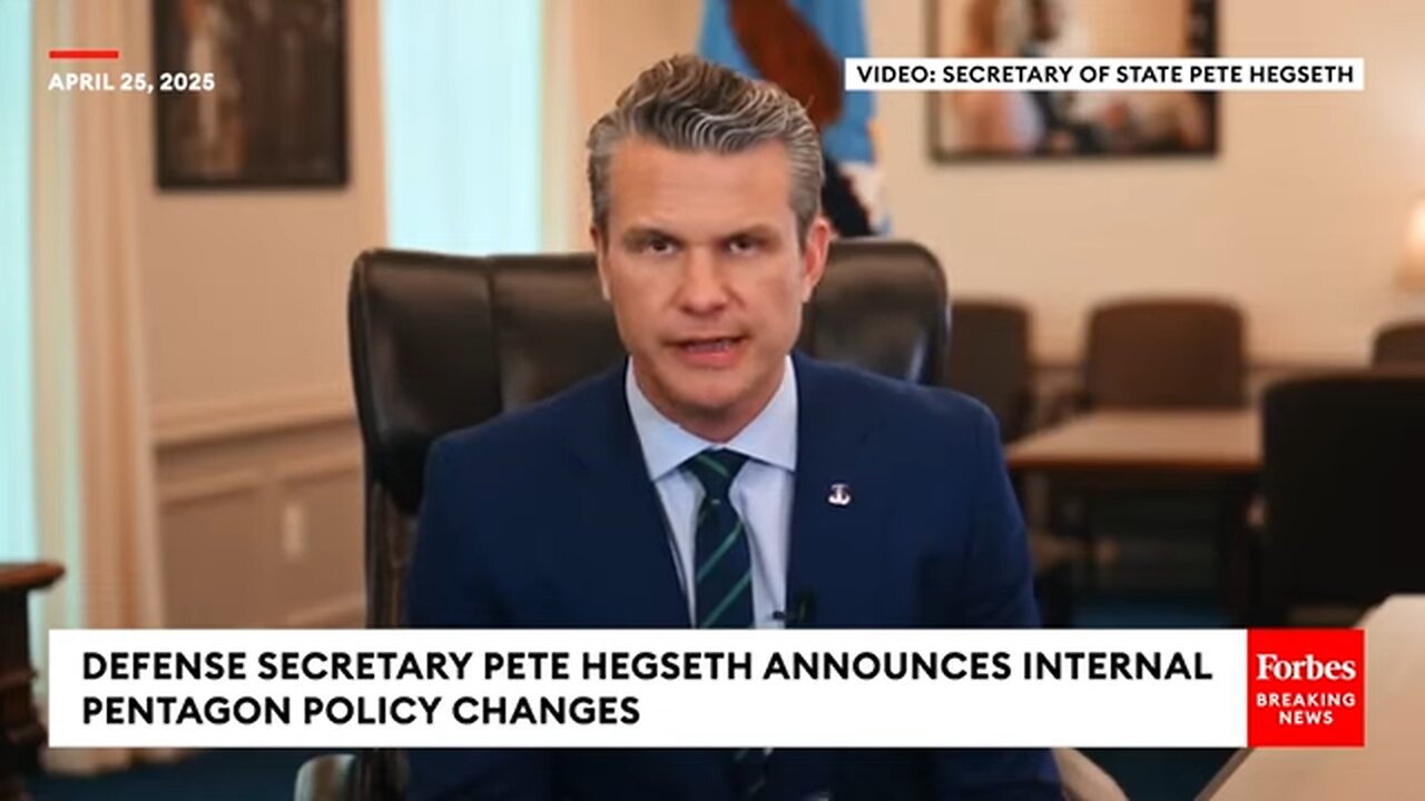 BREAKING: Sec. Pete Hegseth Announces 'No More Walking On Eggshells' Policy At The Pentagon