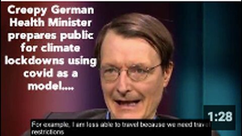 "German Health Minister Uses COVID Model to Prep Public for Climate Lockdowns"