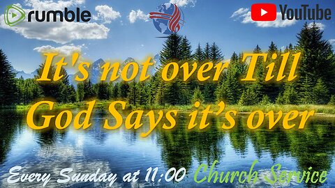 it's not over until God says it's over - Potter's house Hope Church service