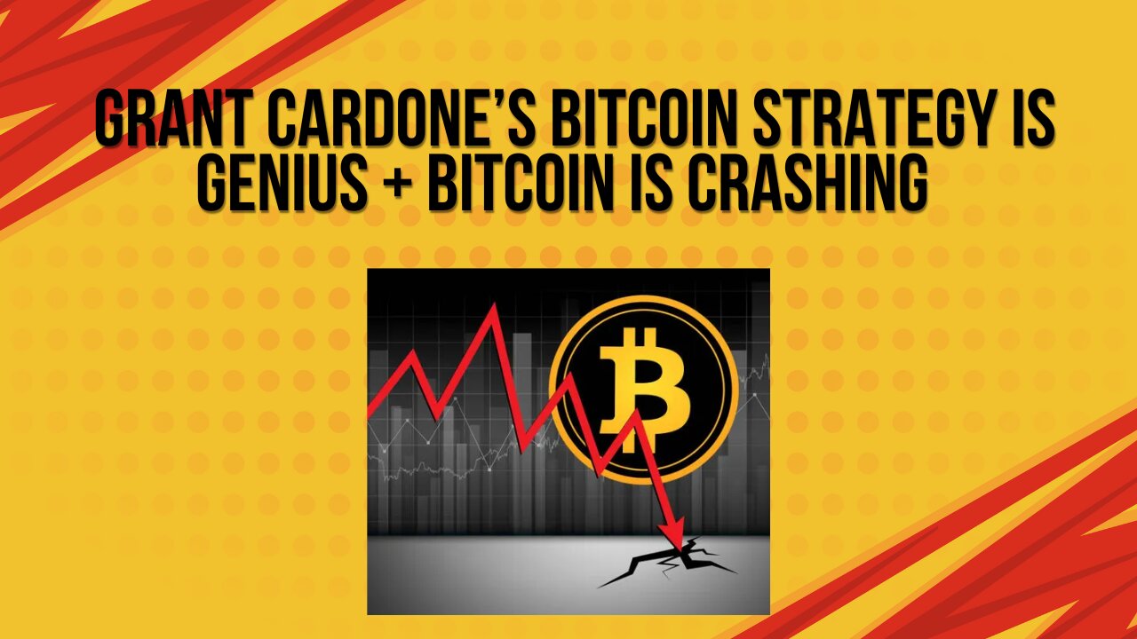 Grant Cardone's Bitcoin strategy is genius + Bitcoin is crashing