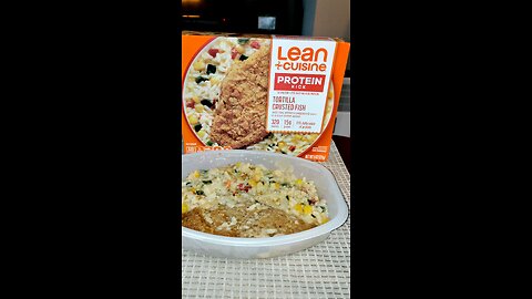 Eating Lean Cuisine Tortilla Crusted Fish, Dbn, MI, 8/21/25