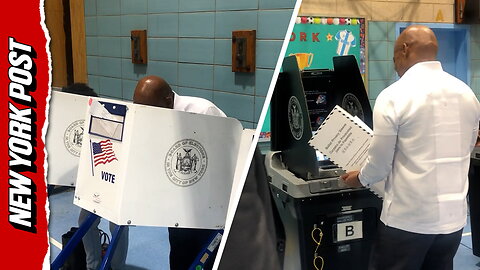 Mayor Eric Adams casts ballot on Election Day