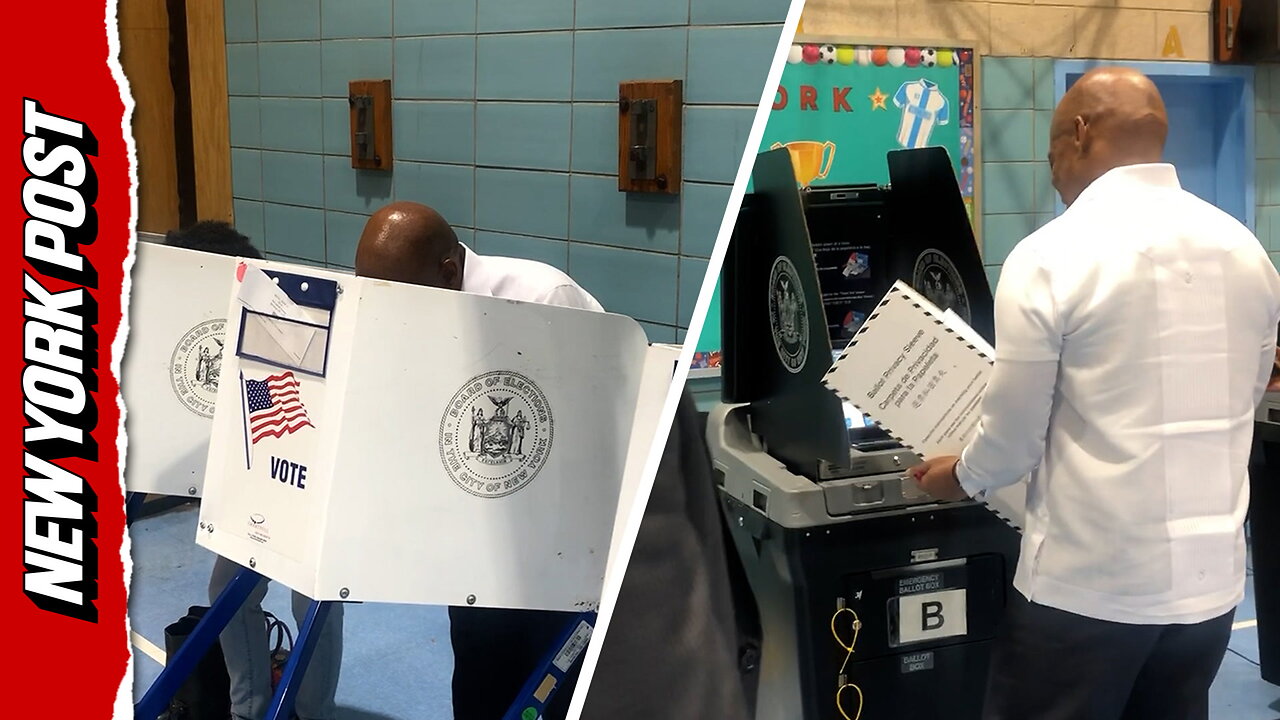 Mayor Eric Adams casts ballot on Election Day