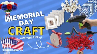 🇺🇸 Live Memorial Day Craft | DIY Patriotic Centerpiece Using Amazon Finds!