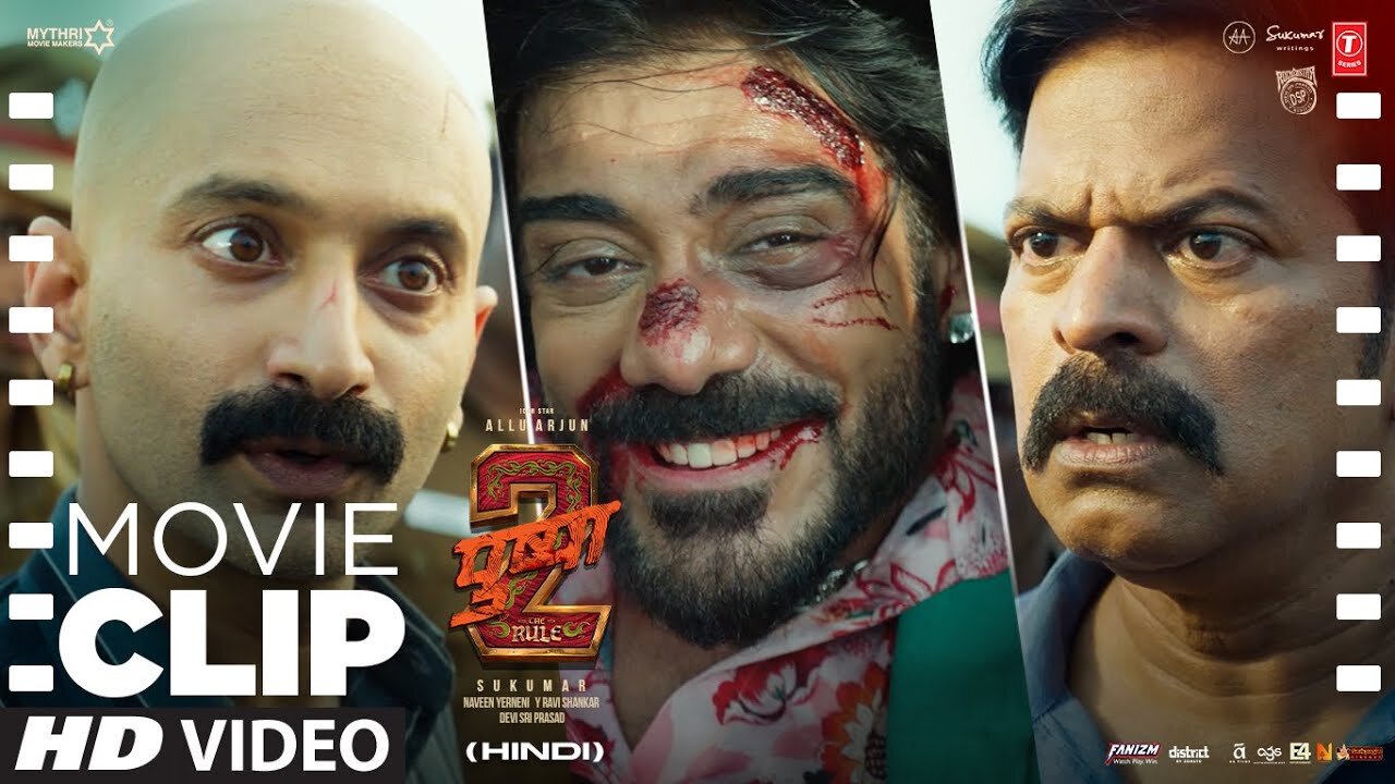 PUSHPA 2: "Shekhawat Kills Hameed🩸" | Allu Arjun | Fahadh Faasil | Saurabh S | Movie Dialogue Clip