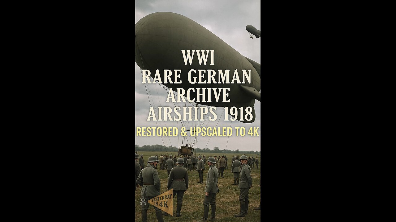 High Above the Front: WW1 German Zeppelin Archive Restored in 4K! 🚁✨