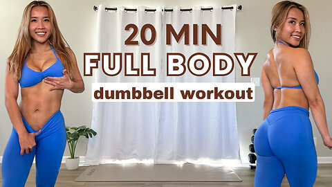 20 Min Dumbbell Full Body Workout | Burn Fat + Build Lean Muscle 🔥