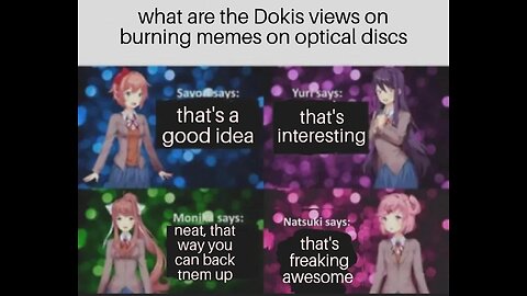 I burned dank memes on a CD-R