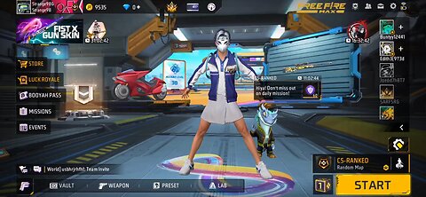 Gameplay Improved freefire Max Clash Squad Ranked Random Player #freefire #ff #freefiremax #trending