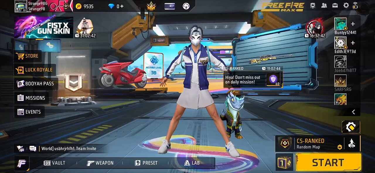 Gameplay Improved freefire Max Clash Squad Ranked Random Player #freefire #ff #freefiremax #trending