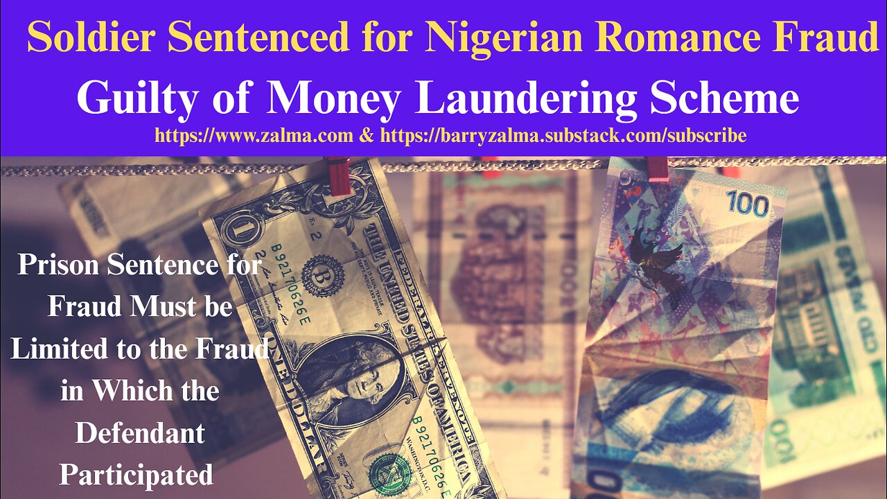 Soldier Sentenced for Nigerian Romance Fraud