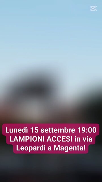 lampioni accesi a Magenta