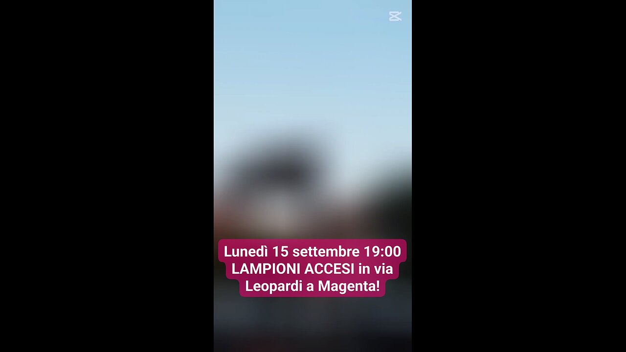 lampioni accesi a Magenta