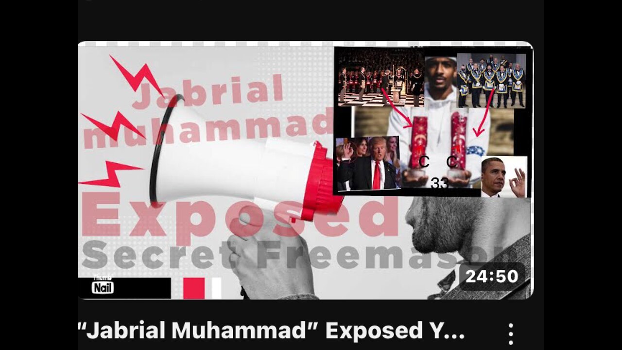Scammer Jabrial Muhammad 19 Keys is Exposed As Undercover Freemason Propaganda False Teaching