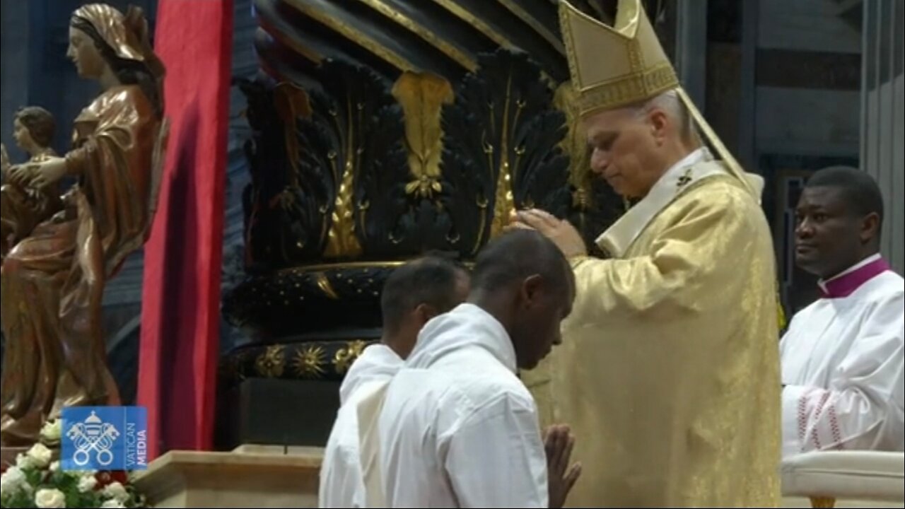 Pope Leo XIV celebrates Holy Mass and ordains 32 men to the priesthood in St. Peter_S Basilica..mp4