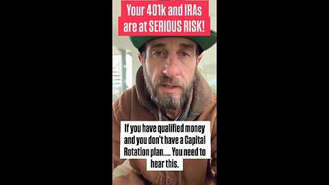 Your 401K and IRAs are at Serious Risk❗💯