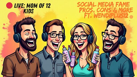 🔴 LIVE: Mom of 12 kids Social Media Fame – Pros, Cons & More ft. Wendiplus12