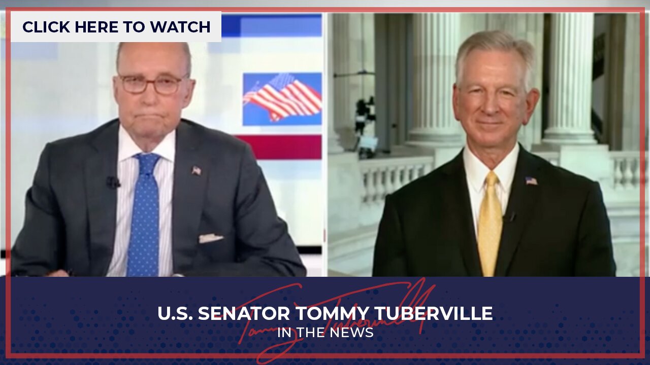 Sen. Tuberville Joins Kudlow to Highlight President Trump's Wins in First Six Months in Office