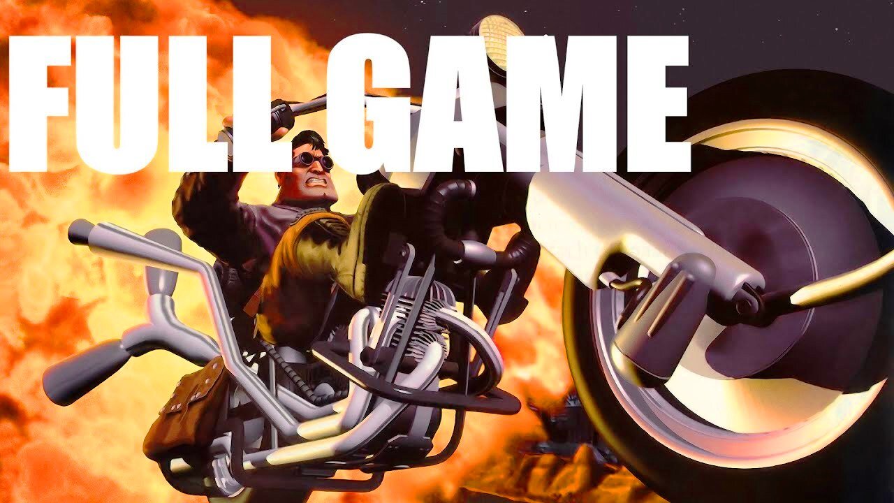 FULL THROTTLE Walkthrough Gameplay Letsplay FULL GAME PC No camera No commentary