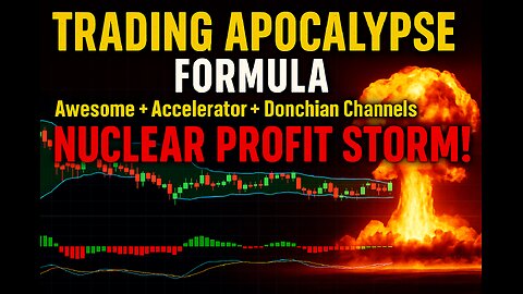 TRADING APOCALYPSE FORMULA: Awesome + Accelerator + Donchian Channels = NUCLEAR PROFIT STORM!