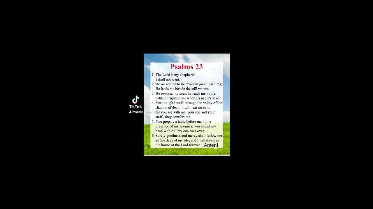 Bible. Psalm 23.