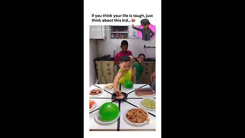 If you think your life is tough, just think about this kid...
