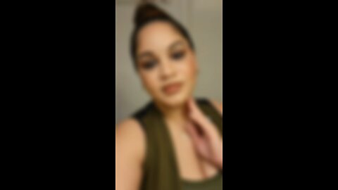 Green brown makeup