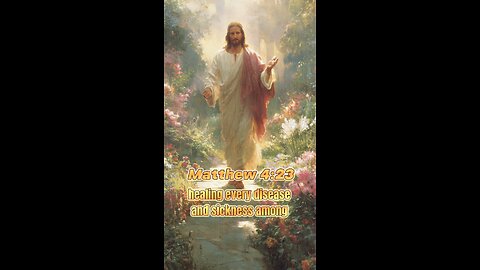Jesus Healed Every Disease | Matthew 4:23 & 8:17 Healing Scriptures #dailybibleinspiration #jesus