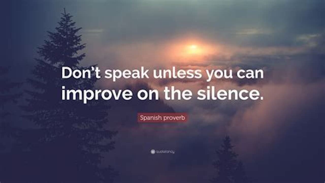 If You Can't Improve On Silence.....