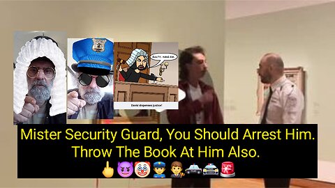 Activist Caught For Vandalizing Painting. 🖕😈🤡👮👨‍⚖️🚓🚔🚨