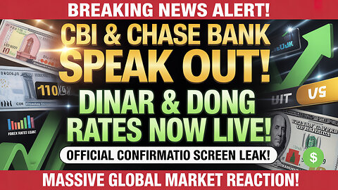🚨 BREAKING: CBI & Chase Bank Finally SPEAK OUT — Dinar & Dong Rates Are LIVE! 💰 💥 Iraqi Dinar News!