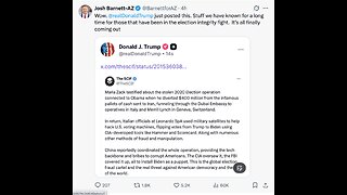 Elections have been stolen - political criminals are very real! It is still happening.