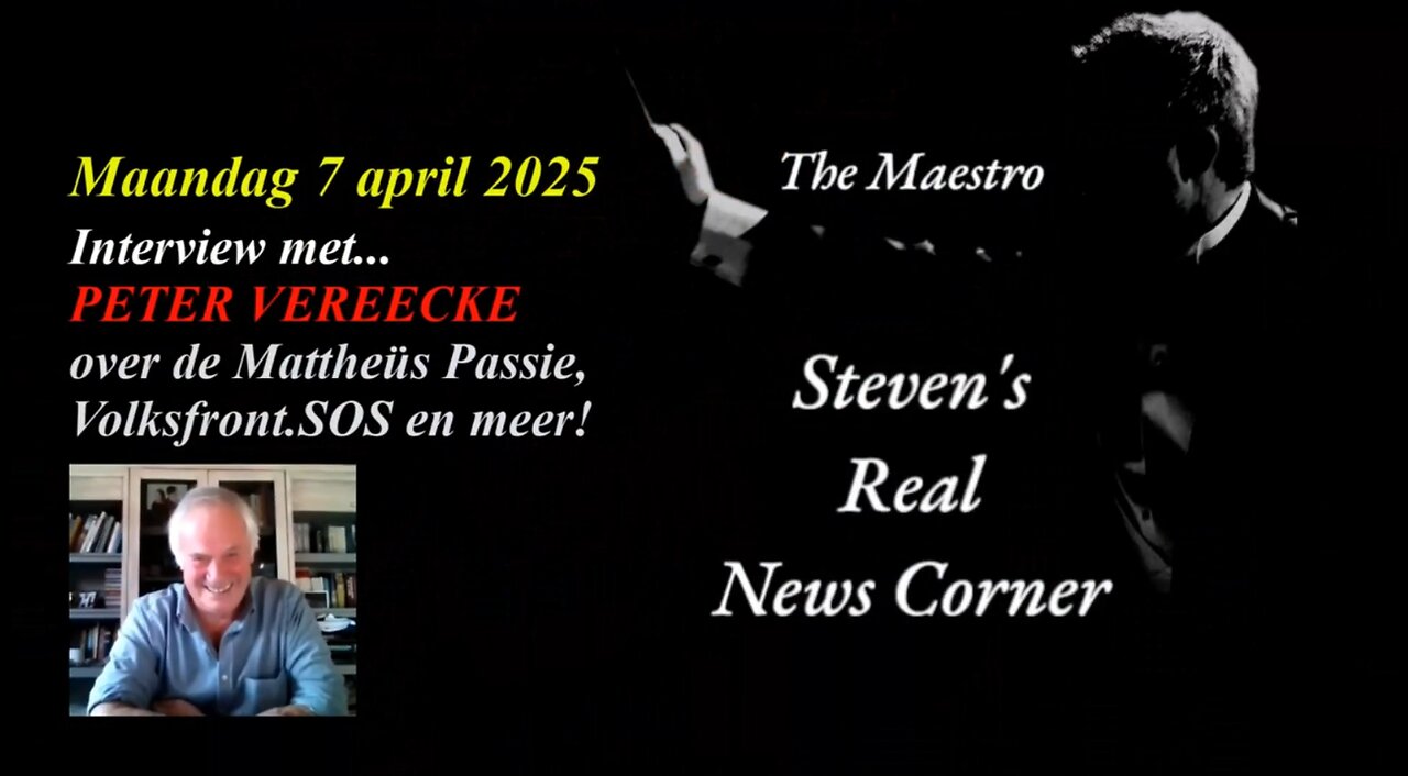 MAANDAG 7 APRIL 2025 - THE MAESTRO IN GESPREK MET PETER VEREECKE OVER DE MATTHEÜS PASSIE EN MEER!