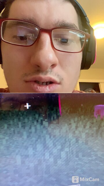 Playing Minecraft