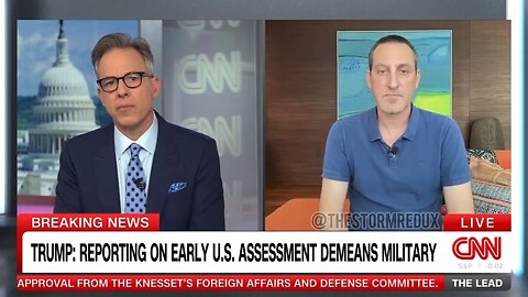 Jake Tapper Pushes Fake Narrative About Iran Bombing Mission And Then Guest Tells Him Trump's Right