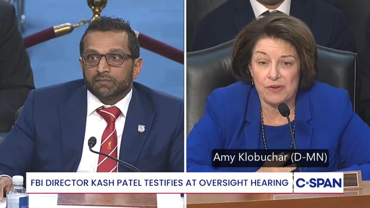 Amy Klobuchar (D-MN) questions Kash Patel * 9/16/25