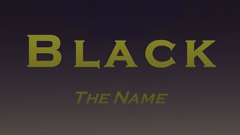 Black: The Name [Chapter 1: Forced]