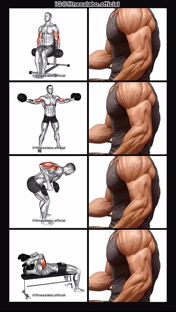 dumbbells arms workout