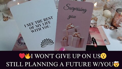 ❤️‍🔥I WON'T GIVE UP ON US😮STILL PLANNING A FUTURE W/YOU🤯COLLECTIVE LOVE TAROT💖