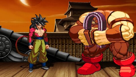 GOKU SSJ4 vs JUGGERNAUT - (Hardest AI)