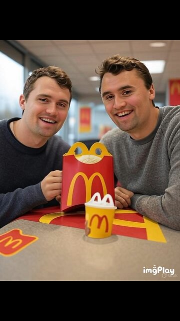 A Picture Of Charlie Kirk At McDonald’s 🍟