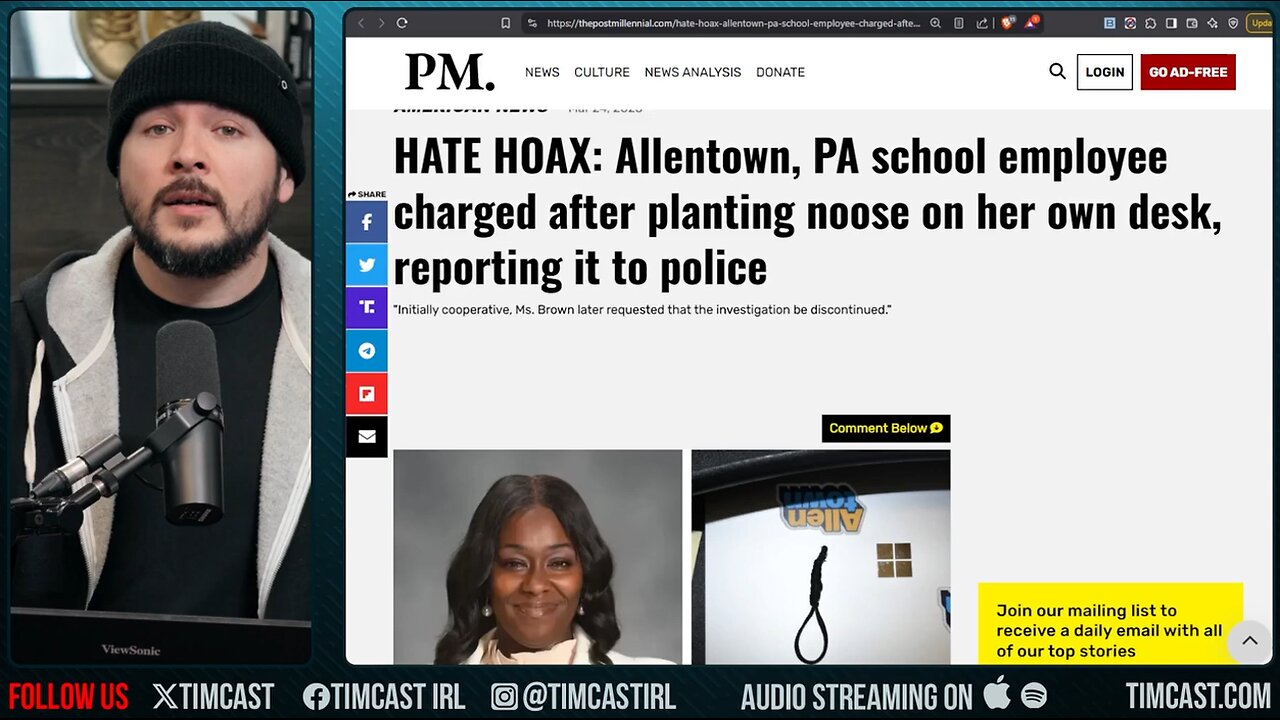 Woman CHARGED With Hate Crime HOAX, Police Say SHE PLANTED Noose On Her Own Desk, DNA Evidence