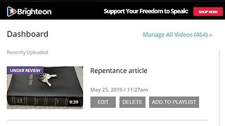 Mike Adams didn't like Chaplain Bob's video on Repentance, on Brighteon... Wow, that says a lot...