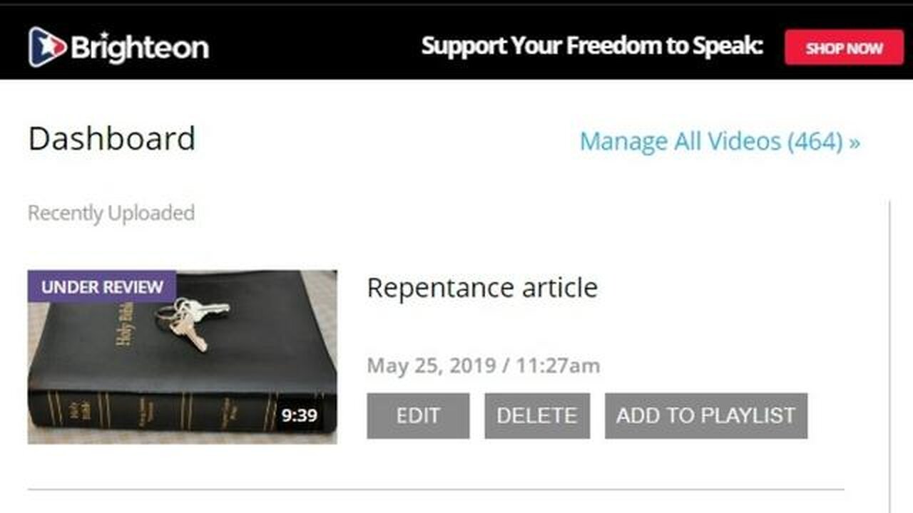 Mike Adams didn't like Chaplain Bob's video on Repentance, on Brighteon... Wow, that says a lot...