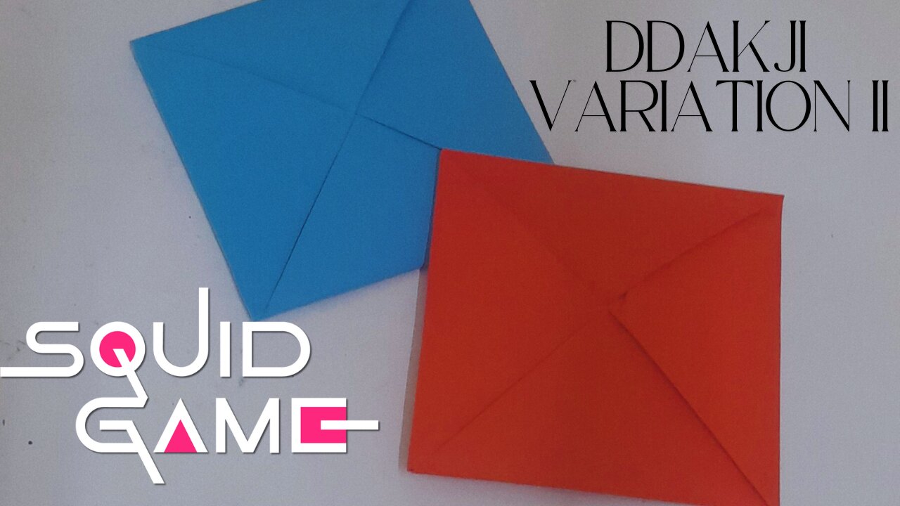 How to Make Ddakji Version 2: Squid Game Paper Craft Tutorial