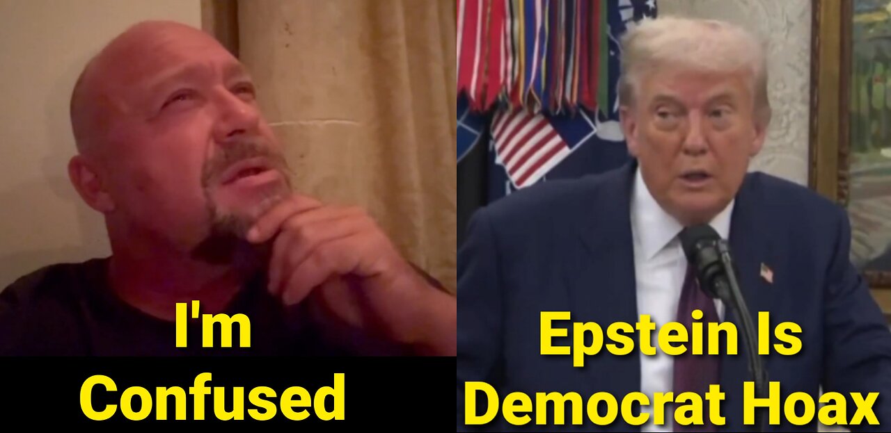 Trump Calls Epstein Files A Hoax AGAIN And Confuses Alex Jones