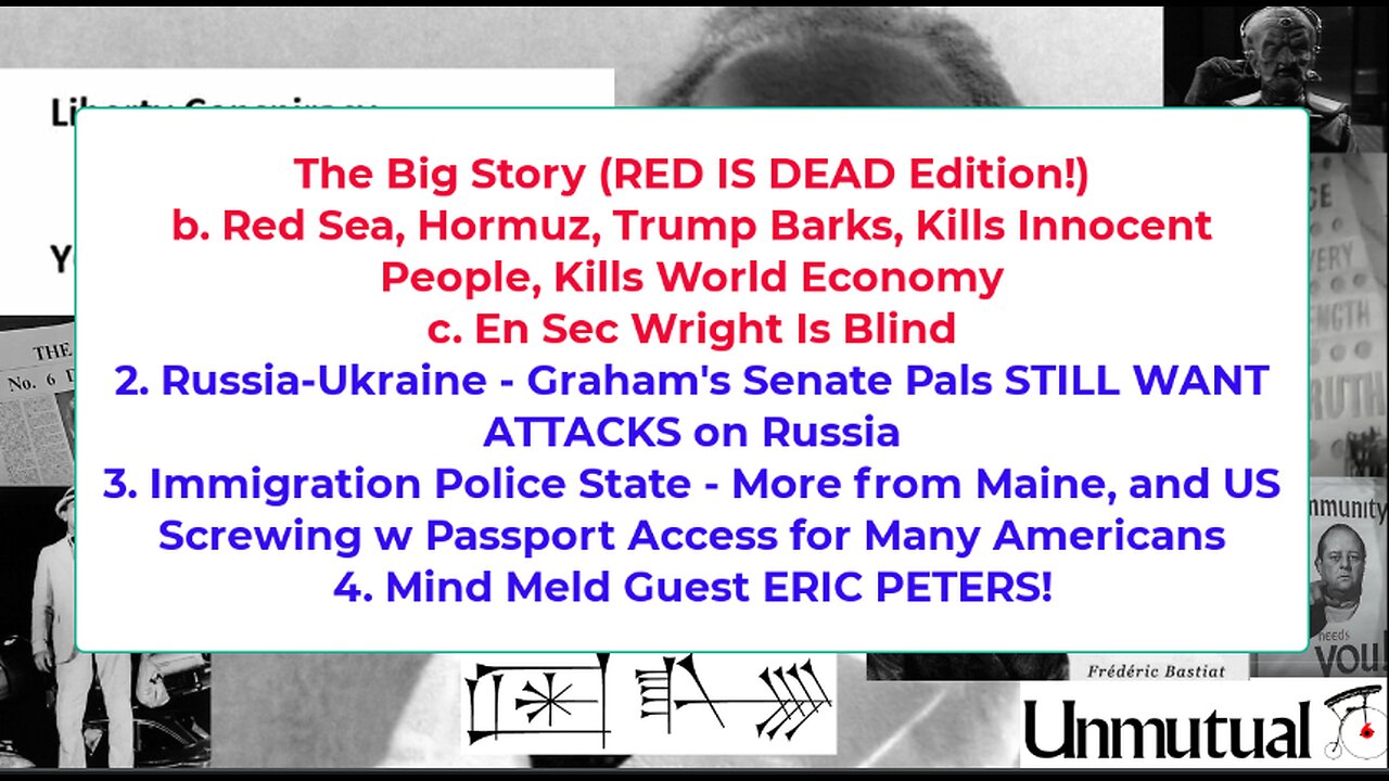 Liberty Conspiracy LIVE 7-20-26 Red Sea Trouble, US Energy Sec Delusions, Ukraine, Peters!
